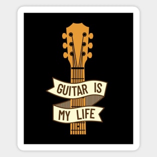 Guitar is My Life Acoustic Guitar Headstock Magnet